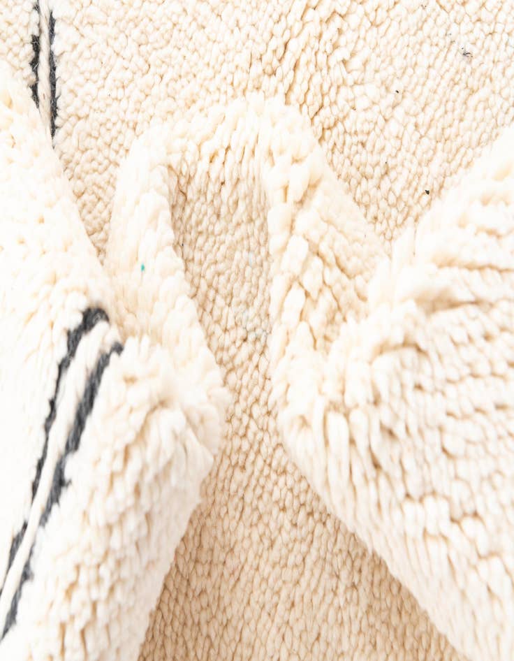 Detail image of  5' 5 x 7' 10  Hand Knotted Moroccan Wool Rug