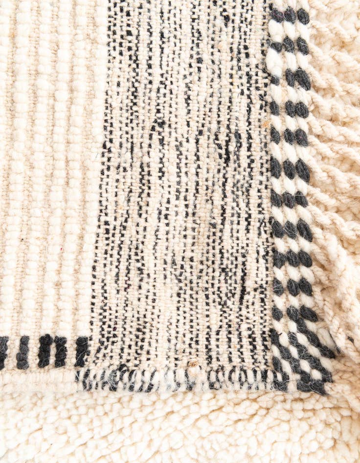 Detail image of  5' 5 x 7' 10  Hand Knotted Moroccan Wool Rug