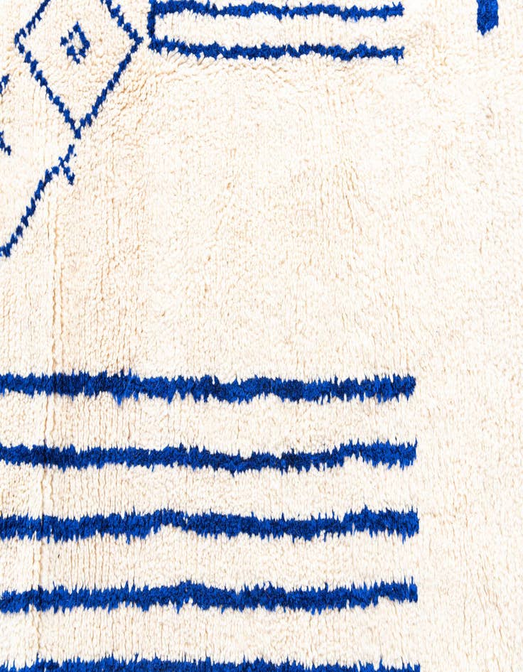 Detail image of  5' 5 x 7' 10  Hand Knotted Moroccan Wool Rug