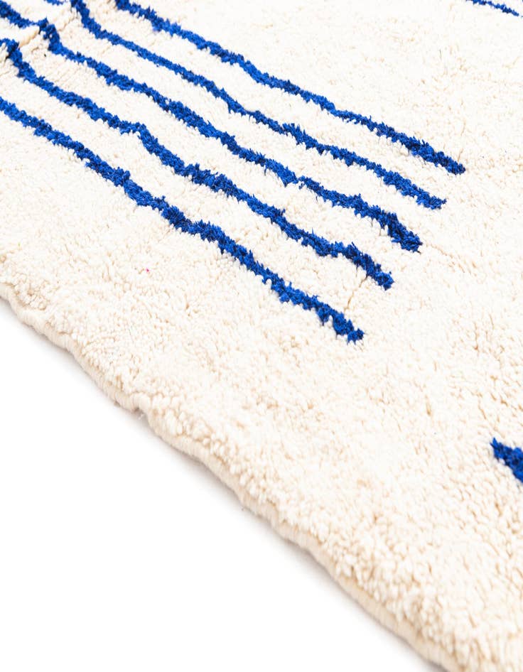 Detail image of  5' 5 x 7' 10  Hand Knotted Moroccan Wool Rug