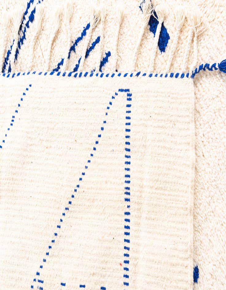 Detail image of  5' 5 x 7' 10  Hand Knotted Moroccan Wool Rug