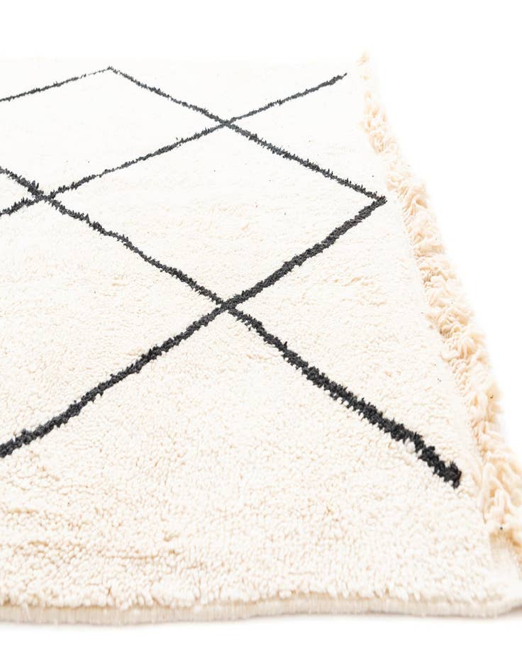 Detail image of  5' 8 x 9' 8  Hand Knotted Moroccan Wool Rug