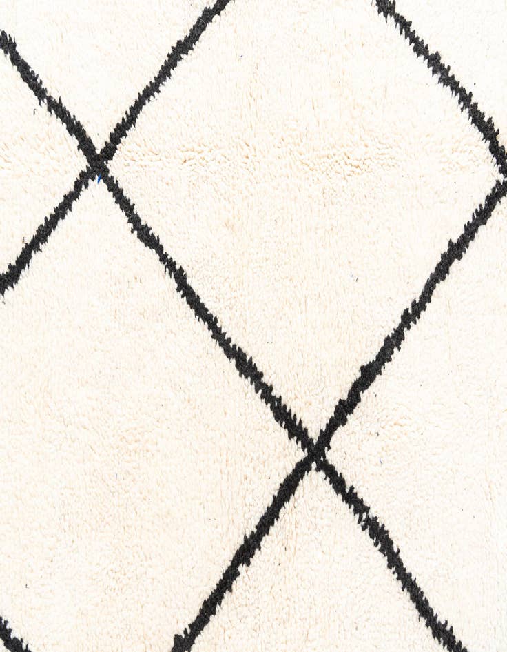 Detail image of  5' 8 x 9' 8  Hand Knotted Moroccan Wool Rug