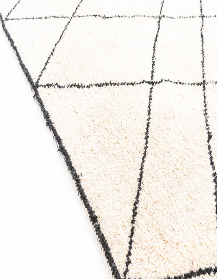 Detail image of  5' x 8'  Hand Knotted Moroccan Wool Rug