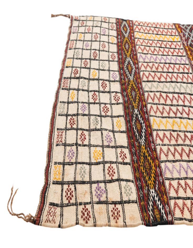 Detail image of  3' 7 x 5' 2  Hand Knotted Moroccan Oriental Wool Rug