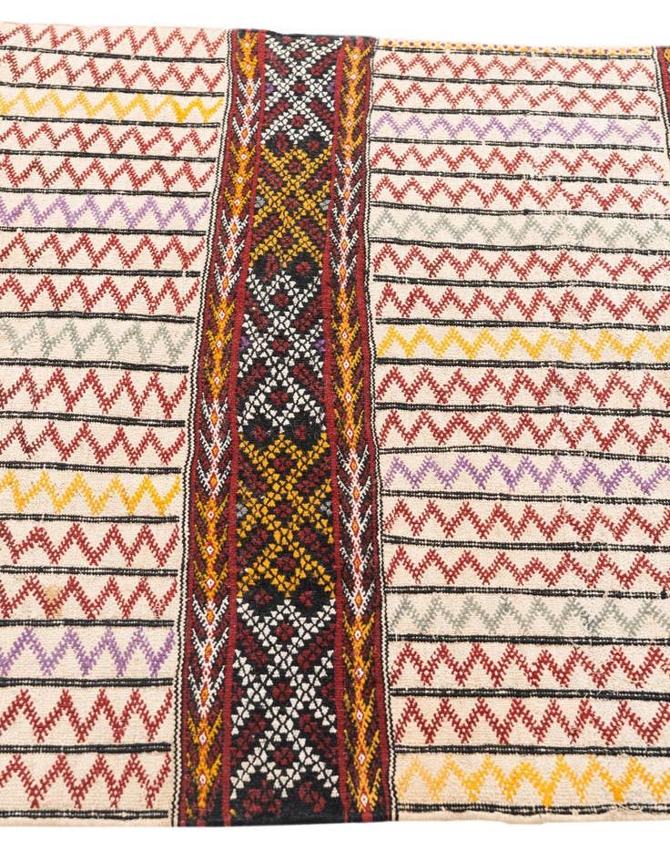 Detail image of  3' 7 x 5' 2  Hand Knotted Moroccan Oriental Wool Rug