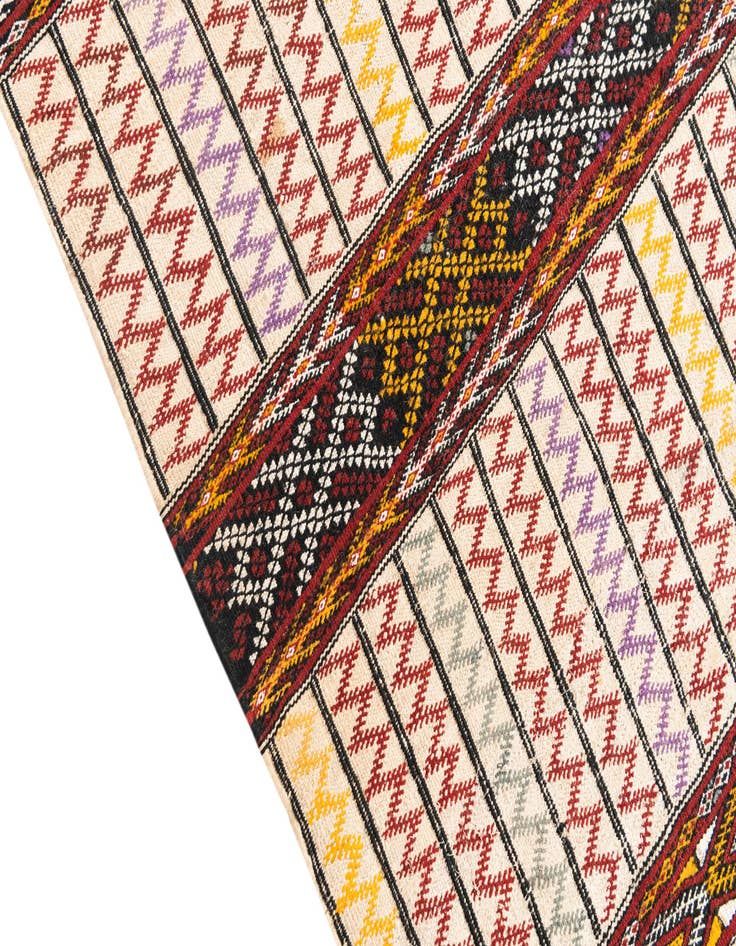 Detail image of  3' 7 x 5' 2  Hand Knotted Moroccan Oriental Wool Rug