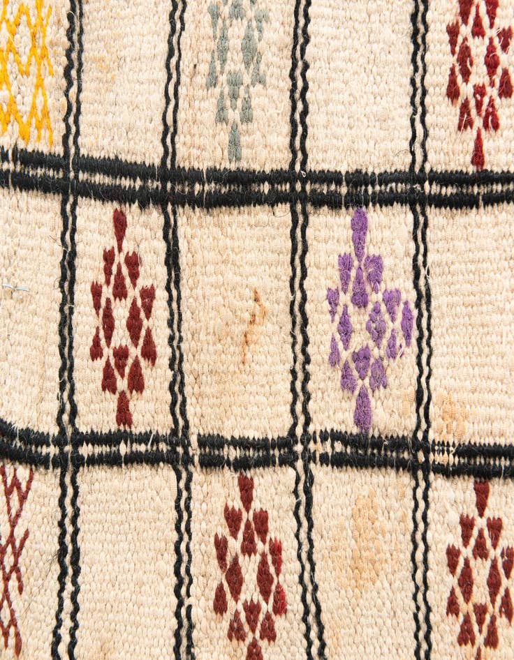 Detail image of  3' 7 x 5' 2  Hand Knotted Moroccan Oriental Wool Rug