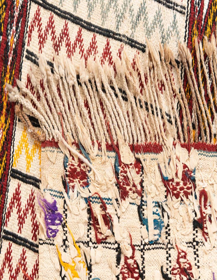 Detail image of  3' 7 x 5' 2  Hand Knotted Moroccan Oriental Wool Rug