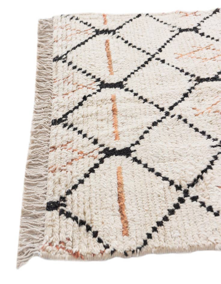 Detail image of  3' x 5' 4  Hand Knotted Moroccan Wool Rug