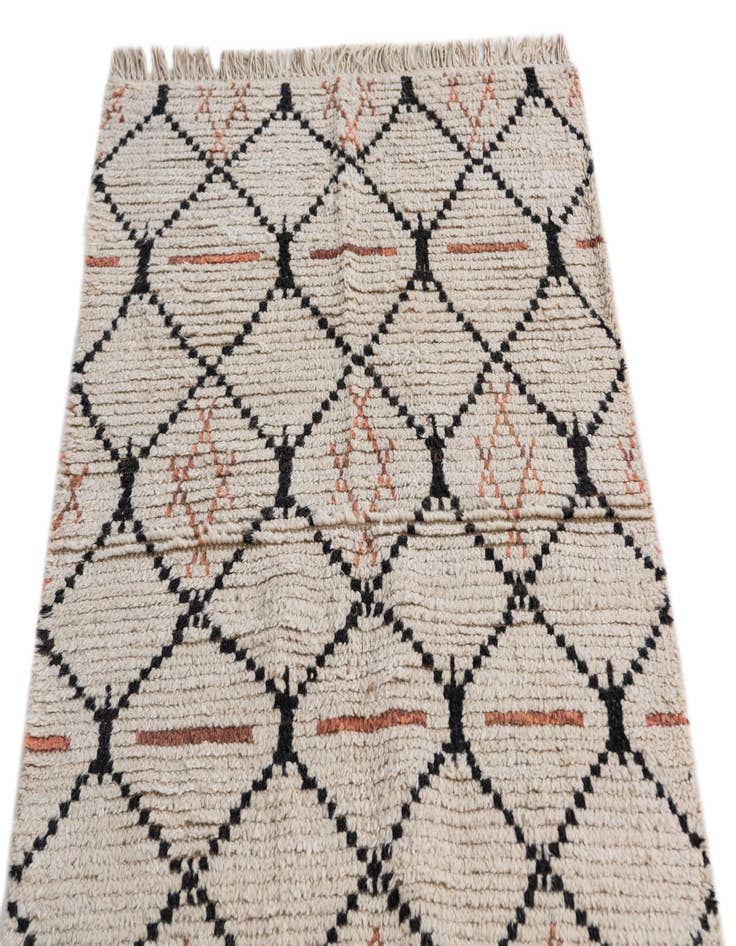 Detail image of  3' x 4' 8  Hand Knotted Moroccan Wool Rug