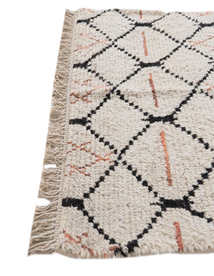 Detail image of  3' x 4' 8  Hand Knotted Moroccan Wool Rug