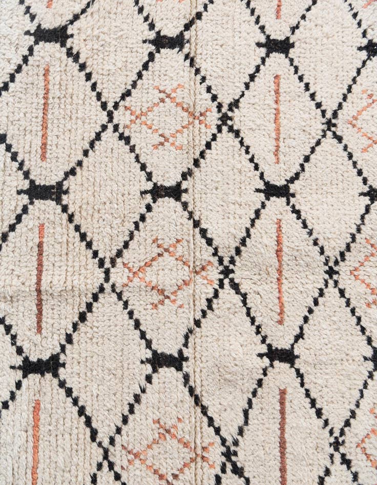 Detail image of  3' x 4' 8  Hand Knotted Moroccan Wool Rug
