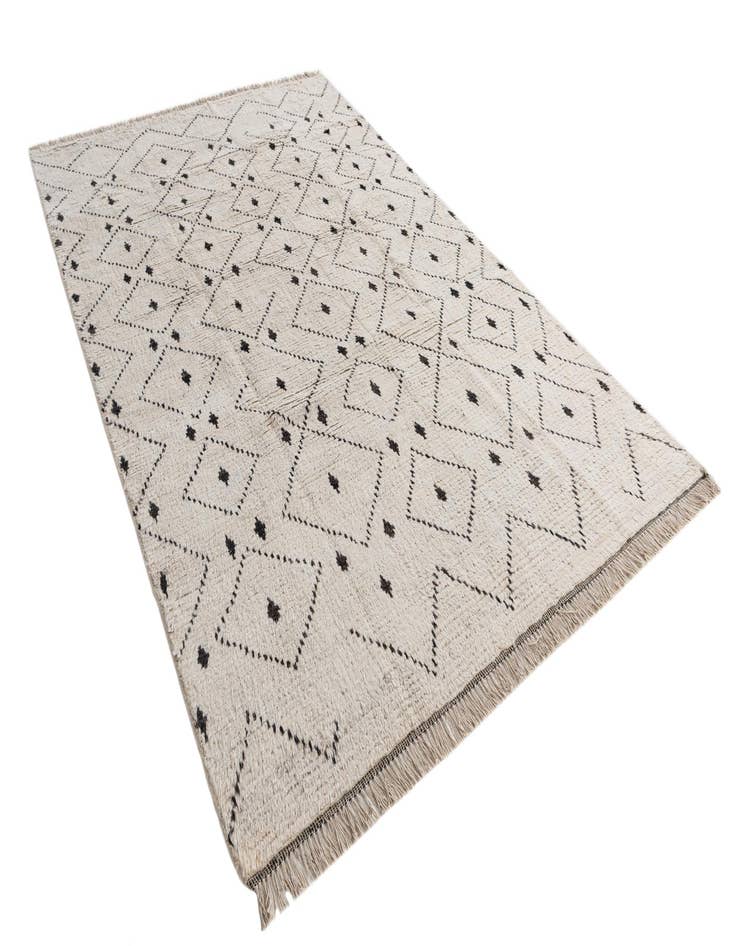 Detail image of  6' x 9' 6  Hand Knotted Moroccan Wool Rug