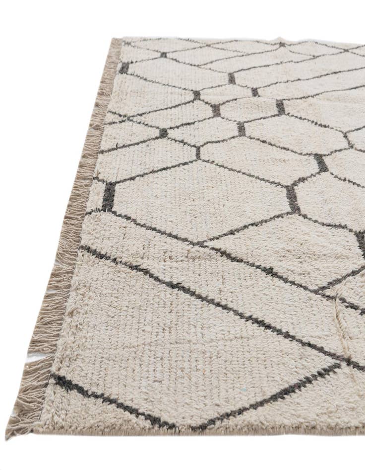 Detail image of  6' x 9' 6  Hand Knotted Moroccan Wool Rug