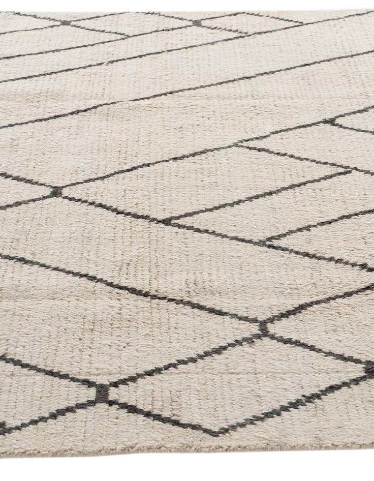 Detail image of  6' x 9' 6  Hand Knotted Moroccan Wool Rug