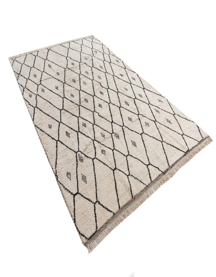 Detail image of  6' 2 x 9' 8  Hand Knotted Moroccan Wool Rug