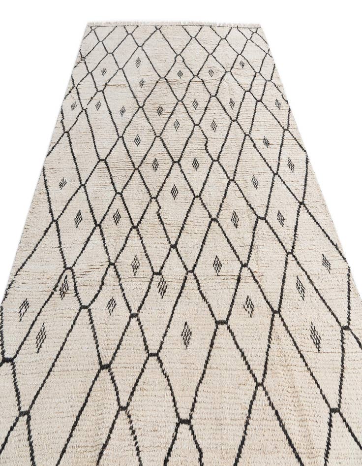 Detail image of  6' 2 x 9' 8  Hand Knotted Moroccan Wool Rug