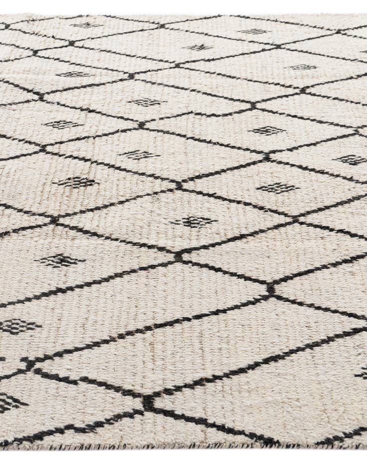 Detail image of  6' 2 x 9' 8  Hand Knotted Moroccan Wool Rug