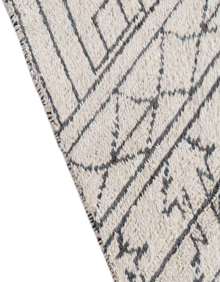 Detail image of  5' 2 x 7' 8  Hand Knotted Moroccan Wool Rug