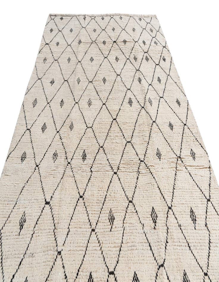 Detail image of  6' 2 x 9' 5  Hand Knotted Moroccan Wool Rug