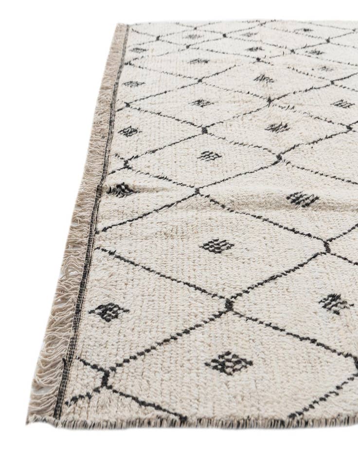 Detail image of  6' 2 x 9' 5  Hand Knotted Moroccan Wool Rug