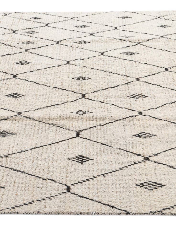 Detail image of  6' 2 x 9' 5  Hand Knotted Moroccan Wool Rug