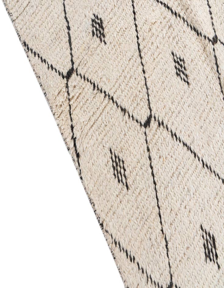 Detail image of  6' 2 x 9' 5  Hand Knotted Moroccan Wool Rug