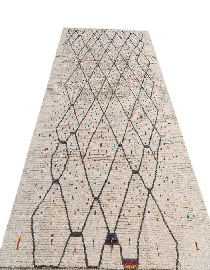 Detail image of  6' x 10' 3  Hand Knotted Moroccan Wool Rug