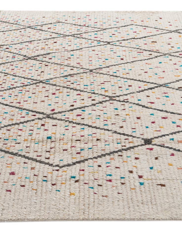 Detail image of  6' x 10' 3  Hand Knotted Moroccan Wool Rug