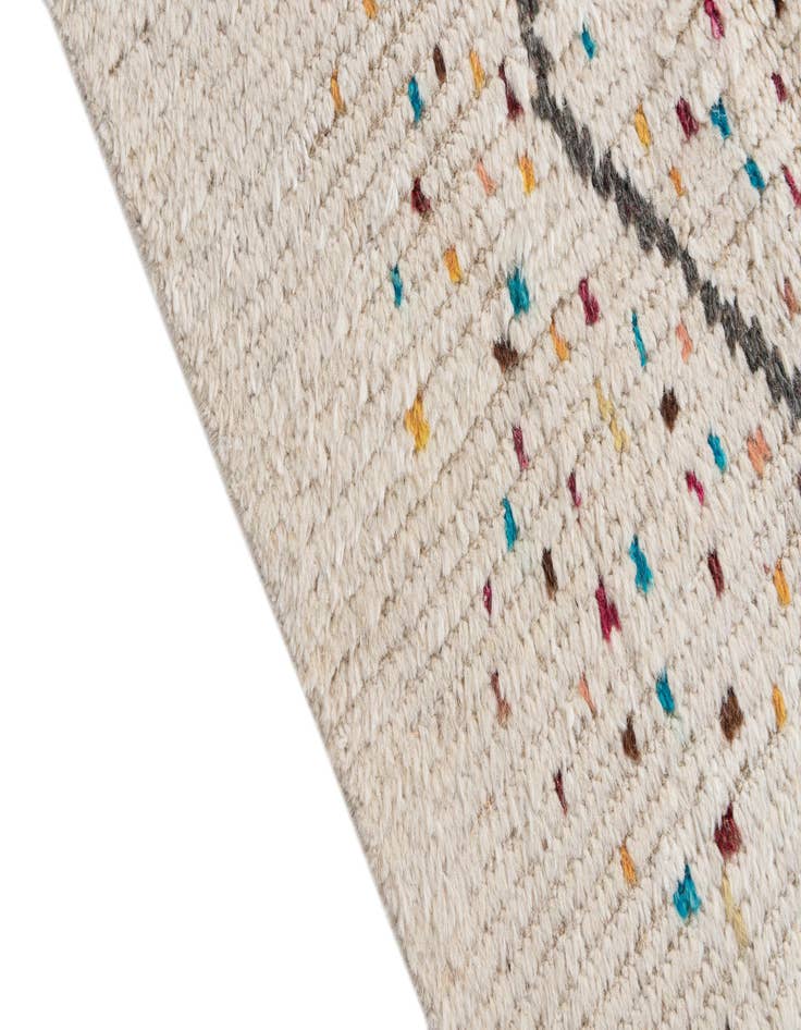 Detail image of  6' x 10' 3  Hand Knotted Moroccan Wool Rug