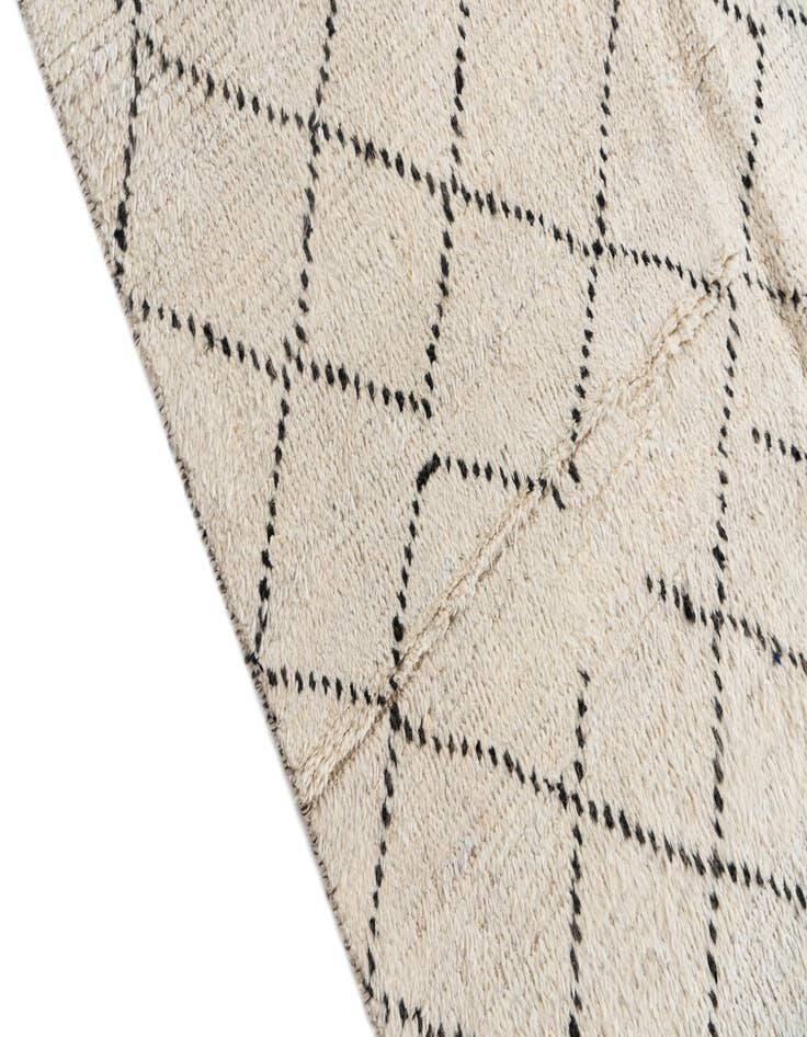 Detail image of  8' x 11'  Hand Knotted Moroccan Wool Rug