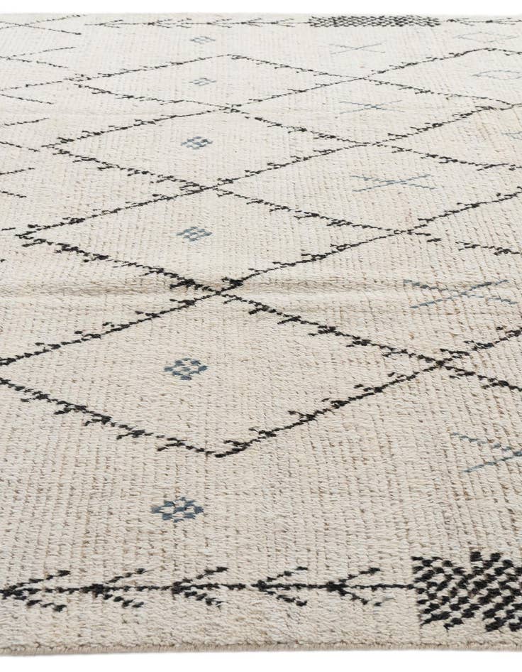 Detail image of  8' x 10' 8  Hand Knotted Moroccan Wool Rug