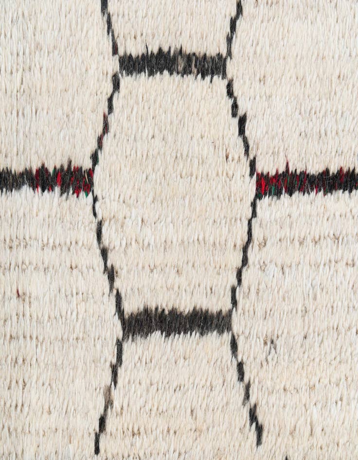 Detail image of  8' x 10' 6  Hand Knotted Moroccan Wool Rug