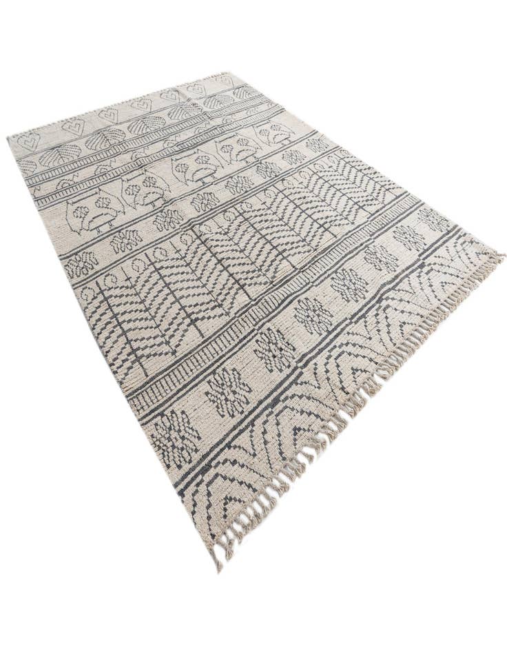 Detail image of  8' x 10' 5  Hand Knotted Moroccan Wool Rug