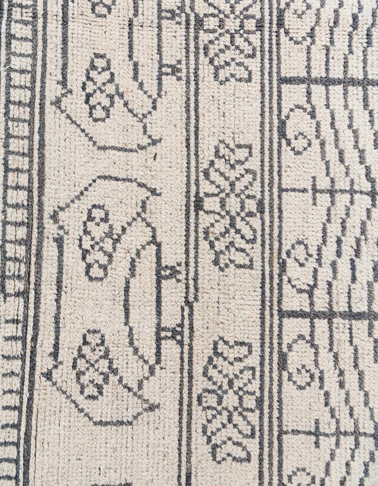 Detail image of  8' x 10' 5  Hand Knotted Moroccan Wool Rug