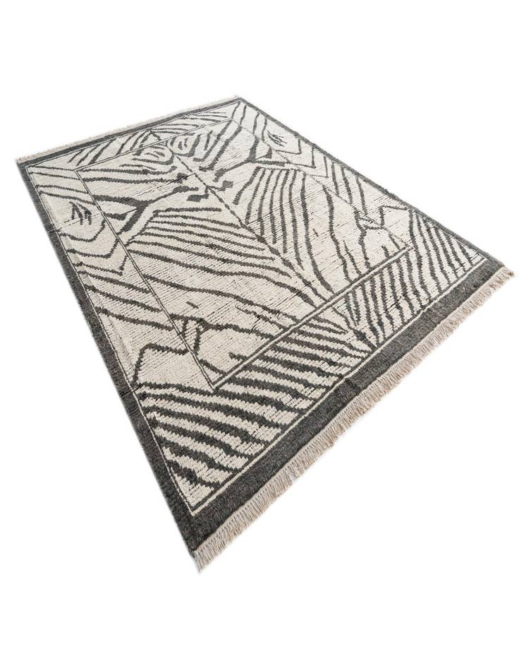 Detail image of  8' 3 x 10' 6  Hand Knotted Moroccan Wool Rug