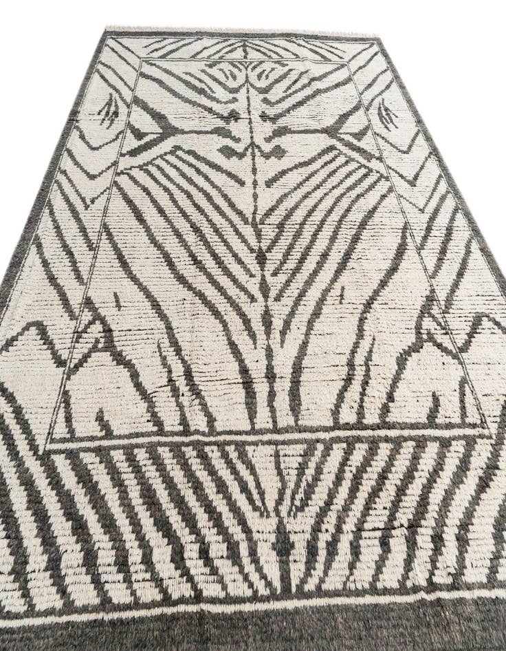 Detail image of  8' 3 x 10' 6  Hand Knotted Moroccan Wool Rug