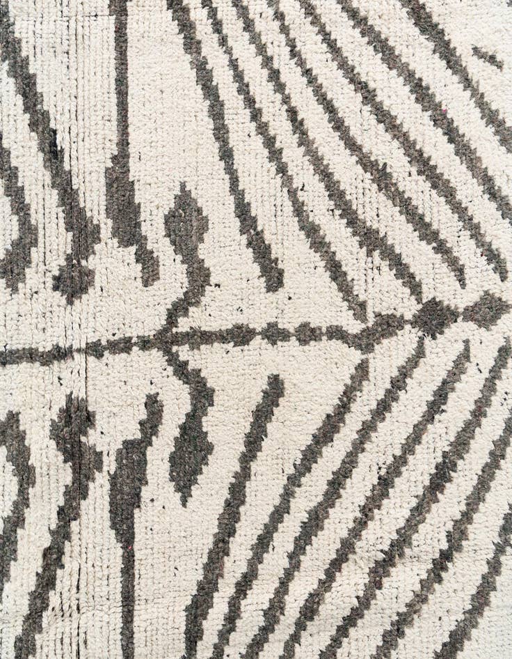 Detail image of  8' 3 x 10' 6  Hand Knotted Moroccan Wool Rug