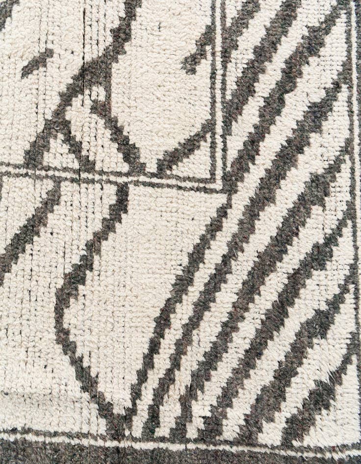 Detail image of  8' 3 x 10' 6  Hand Knotted Moroccan Wool Rug