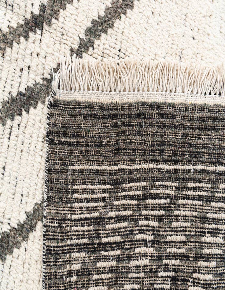 Detail image of  8' 3 x 10' 6  Hand Knotted Moroccan Wool Rug