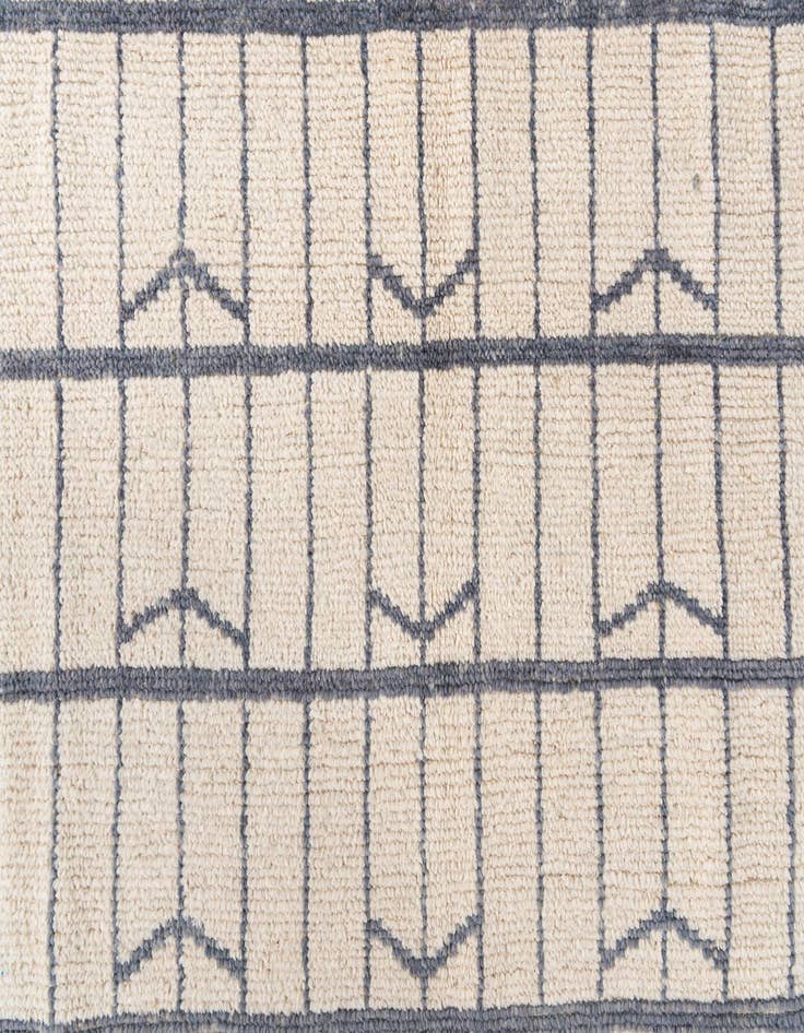 Detail image of  8' 8 x 10' 8  Hand Knotted Moroccan Wool Rug