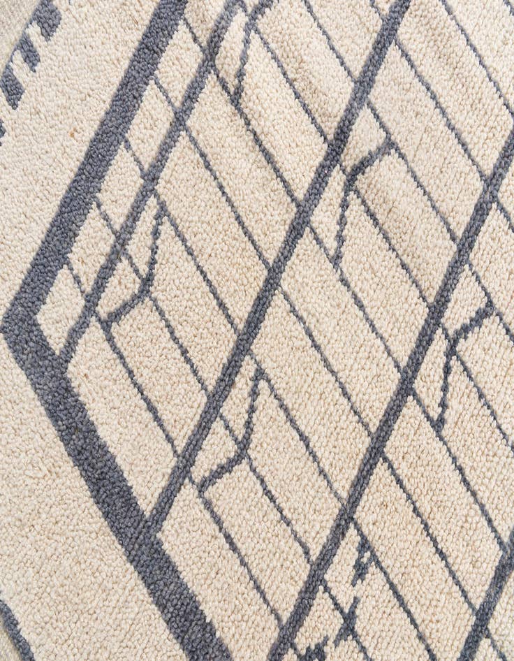 Detail image of  8' 8 x 10' 8  Hand Knotted Moroccan Wool Rug
