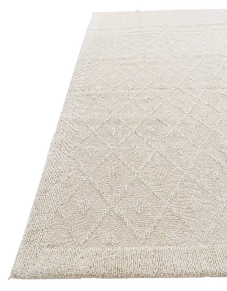 Detail image of  8' 1 x 10' 5  Hand Knotted Moroccan Wool Rug