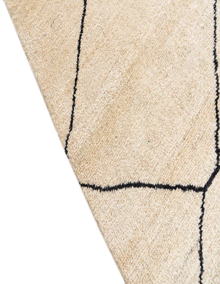 Detail image of  5' 9 x 7' 4  Hand Knotted Moroccan Wool Rug