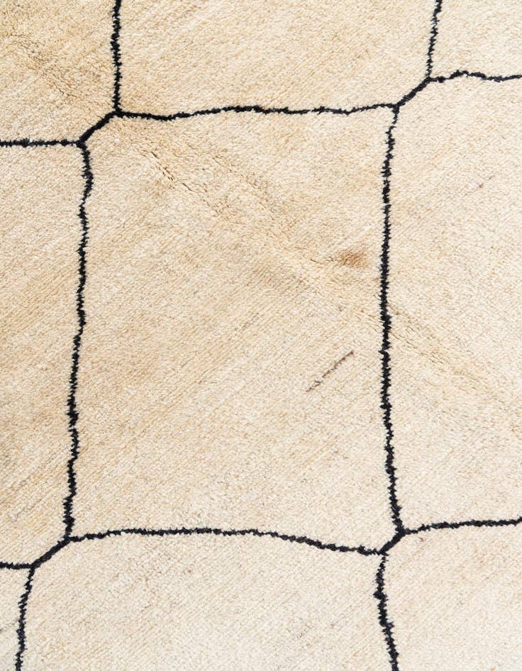 Detail image of  5' 9 x 7' 4  Hand Knotted Moroccan Wool Rug