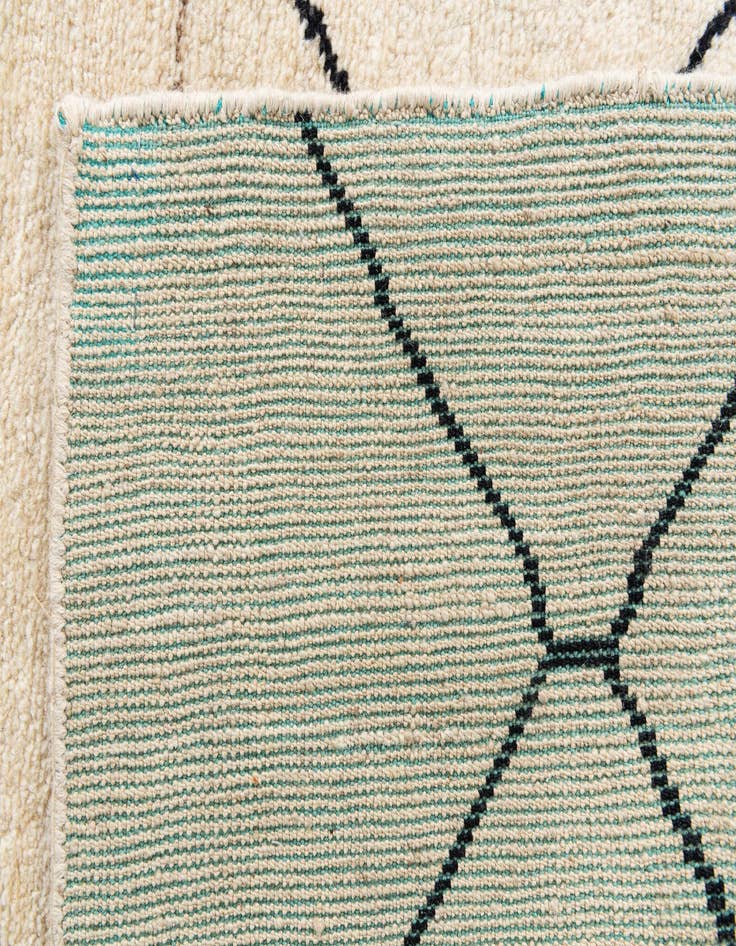 Detail image of  5' 9 x 7' 4  Hand Knotted Moroccan Wool Rug