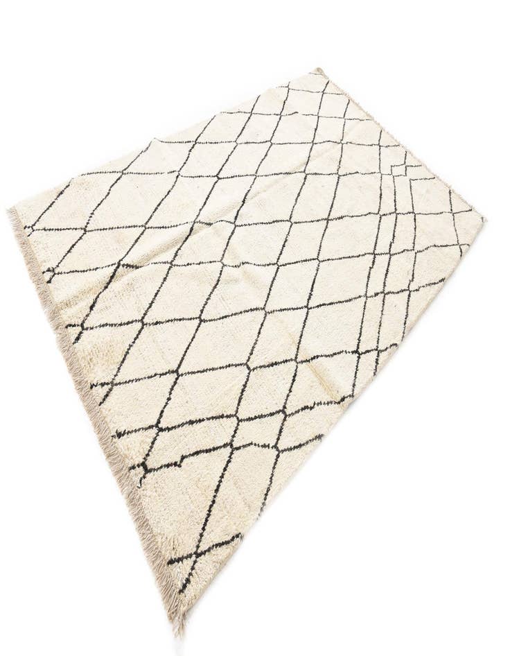 Detail image of  6' x 9' 7  Hand Knotted Moroccan Wool Rug