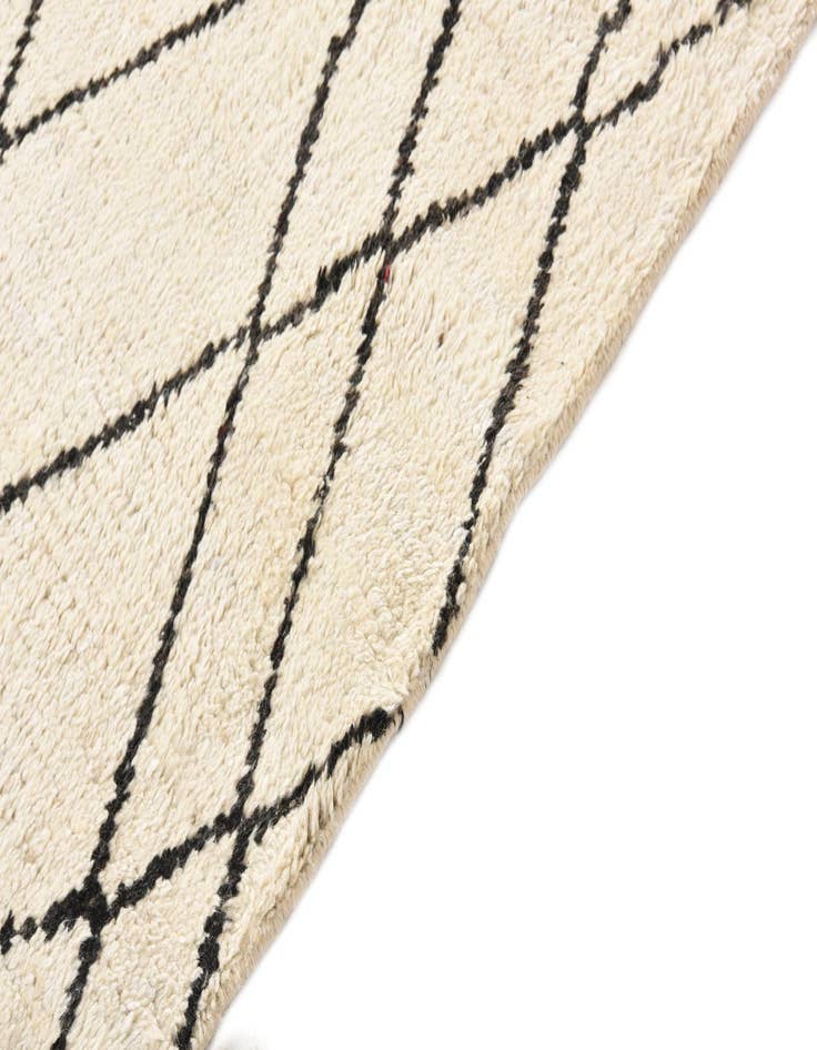 Detail image of  6' x 9' 7  Hand Knotted Moroccan Wool Rug