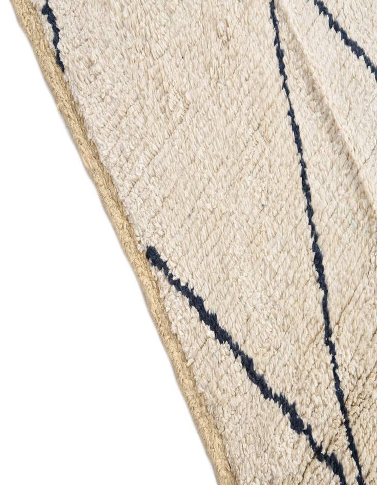 Detail image of  9' 4 x 12'  Hand Knotted Moroccan Wool Rug